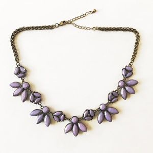 New purple statement necklace